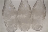 Lot 22 - A set of three decanters