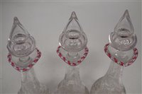 Lot 22 - A set of three decanters