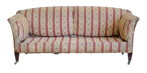 Lot 361 - Late 19th century upholstered sofa, Howard & Son's Ltd.