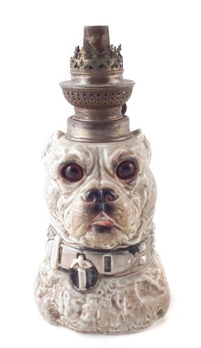 Lot 52 - One ceramic dog lamp base