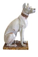 Lot 54 - A life size continental pottery model of a Great Dane