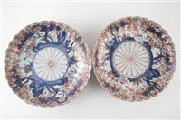 Lot 104 - Chinese Imari charger, together with two Japanese chargers (both with damages)