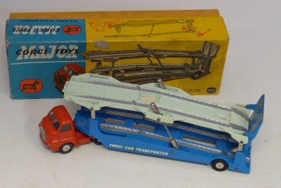 Lot 66 - Corgi Toys No. 1101 "Carrimore" car transporter complete with box.