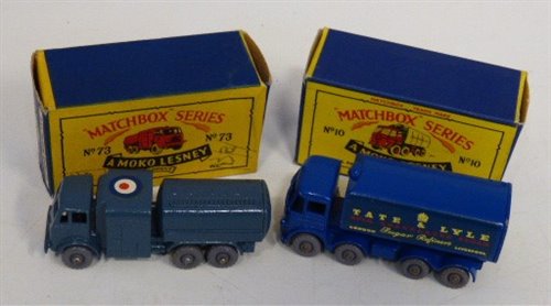 Lot 63 - Matchbox Series 73 RAF pressure refueller and Series 10 Foden sugar container (new model).
