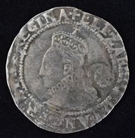 Lot 118 - Queen Elizabeth I, Sixpence, Fifth Issue, 1579.