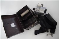 Lot 32 - Gibson A14 London Transport Bus ticket machine no. 25311 with case straps and rolls of paper.