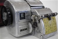 Lot 8 - Gibson A14  Bus ticket machine (no makers mark) no. 26179 with case and rolls of paper.