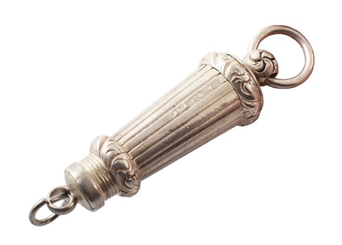 Lot 110 - Victorian silver whistle