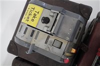 Lot 12 - Two TIM bus ticket machines one with case together with two Almex machines with cases
