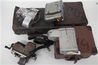 Lot 12 - Two TIM bus ticket machines one with case together with two Almex machines with cases