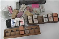 Lot 23 - Bell Punch Ultimate Fare System together with a collection of bus tickets and racks.