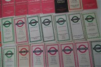 Lot 5 - Forty Seven London bus timetables circa 1950's through to 1970's.