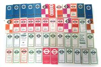 Lot 42 - Forty Seven London bus timetables circa 1950's through to 1970's.