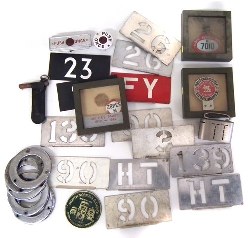 Lot 41 - Collection of London bus related items