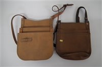Lot 40 - London Transport bus conductor's leather cash bag, and one other