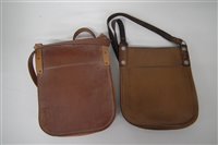 Lot 40 - London Transport bus conductor's leather cash bag, and one other