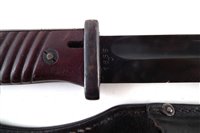 Lot 170 - German WWII 584/98 Waffenamt stamped bayonet, scabbard and frog
