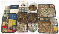 Lot 40 - Large collection of mixed world coinage, including Commonwealth Bahamas proof set