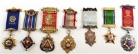 Lot 279 - Fourteen boxed RAOB silver, silver gilt and enamelled medallions with ribbons and bars, assorted lodges, mainly late 19th / mid 20th century.