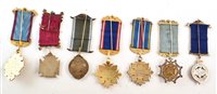 Lot 282 - Fourteen boxed RAOB silver, silver gilt and enamelled medallions with ribbons and bars, assorted lodges, mainly late 19th / mid 20th century.