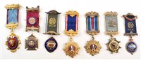 Lot 282 - Fourteen boxed RAOB silver, silver gilt and enamelled medallions with ribbons and bars, assorted lodges, mainly late 19th / mid 20th century.