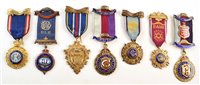 Lot 282 - Fourteen boxed RAOB silver, silver gilt and enamelled medallions with ribbons and bars, assorted lodges, mainly late 19th / mid 20th century.