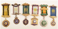 Lot 284 - Twenty nine RAOB silver, silver gilt and enamelled medallions with ribbons and bars, assorted lodges, dates ranging from early to late 20th century.