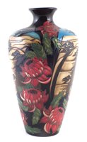 Lot 63 - Moorcroft vase decorated with Scarlet Waratah pattern