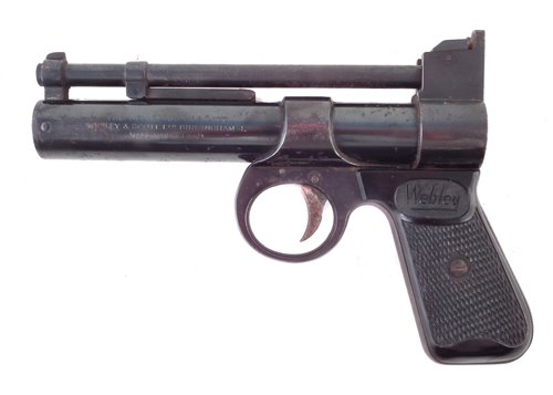 Lot 78 - Webley Junior .177 air pistol, serial number 425 , 18cm long