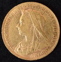 Lot 46 - Queen Victoria, Sovereign, 1901.