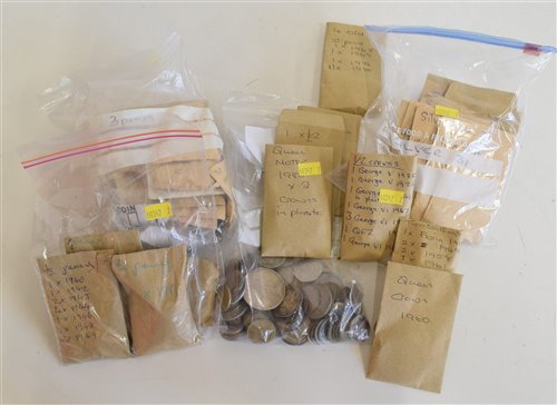 Lot 80 - Assortment of 20th century coinage to include many denominations and selection of foreign coinage.