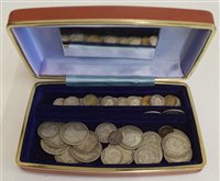 Lot 82 - Assortment of various GB and foreign coinage to include sterling silver worn coinage.