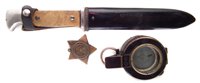 Lot 262 - 1882 Khedives star, 1940 compass, Hitler Youth type dagger