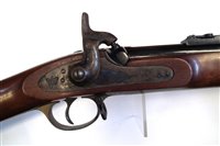 Lot 51 - Parker Hale (Birmingham) .577 muzzle loading percussion three band rifle serial number 1144