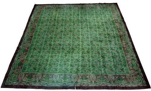 Lot 368 - Irish Donegall carpet circa 1910, Arts & Crafts style following the designs of C.F.A. Voysey.