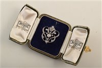 Lot 39 - Circa 1900 diamond garland brooch