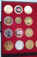 Lot 12 - Two trays of modern collectable and reproduction coins.