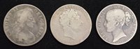 Lot 43 - Three historical Silver Crowns (3).