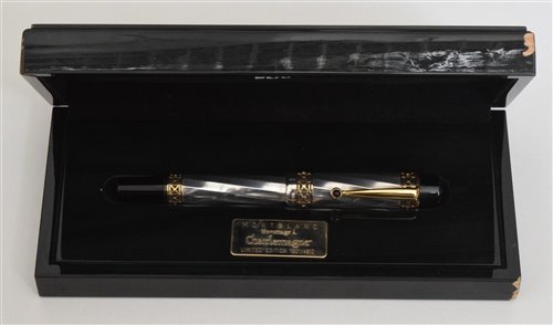 Lot 71 - Montblanc, Patron of the Arts, Karl der Grosse, a limited edition fountain pen in original box.