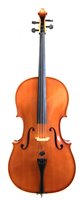 Lot 9 - Christian Hammig Cello with Paebold bow and hard case