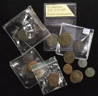Lot 108 - Assortment of various small Roman coinage.