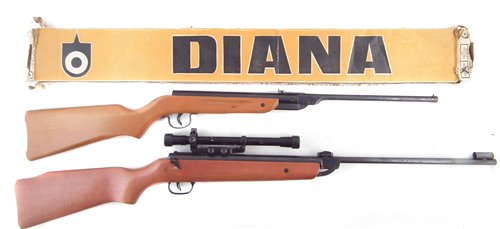 Lot 71 - Diana G.22 .177 air rifle with box also a Milbro G.36 .22 air rifle