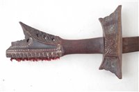 Lot 184 - Kampilan Moro or Dyak sword
