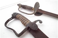 Lot 197 - 1796 patter infantry sabre and one other