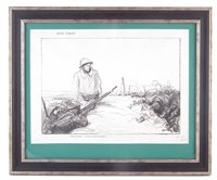 Lot 328 - After Jean Louis Forain ' After the assault' 'Was it worth it!' signed lithograph framed