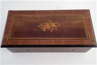 Lot 7 - Mid 19th century French cylinder musical box.
