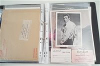 Lot 88 - Buddy Holly Crickets and Rock N' Roll interest including Johnny Cash signed photograph.