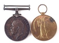 Lot 312 - Two WWI medals awarded to SPR. S. Woodyer R.E. 211275 (2)