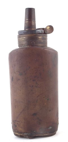 Lot 118 - Powder flask with bullet and wad base