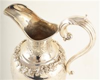Lot 90 - Garrard & Co silver commemorative wine jug